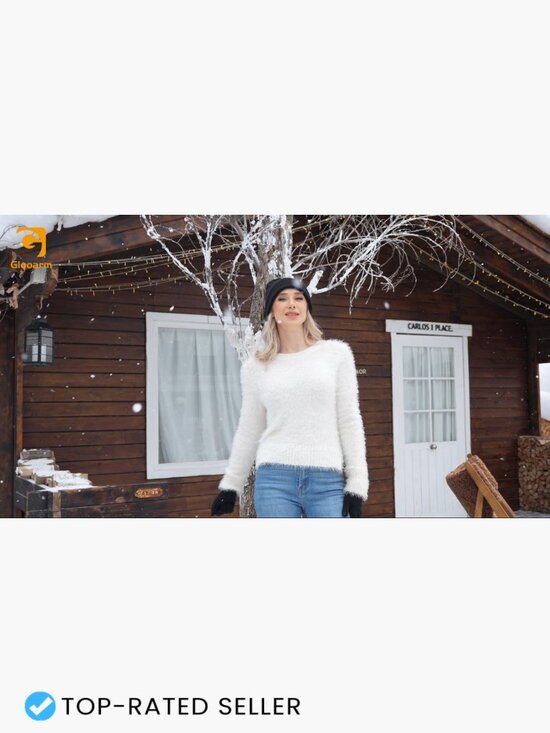 Winter Beanie Double Layer Warm Knit Cuffed Skull Cap Casual Unisex Hat main image 7